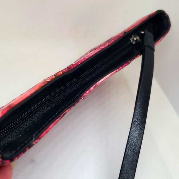 Furla RARE pink bow wristlet EUC - Picture 4 of 8